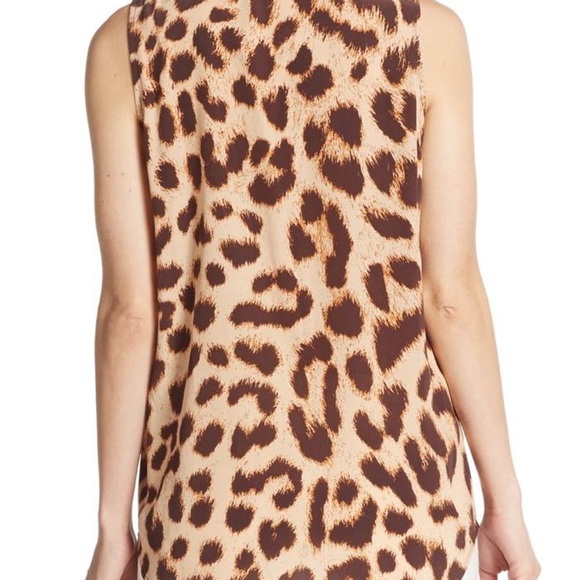 Equipment Leopard Print Sleeveless Blouse - Picture 9 of 9